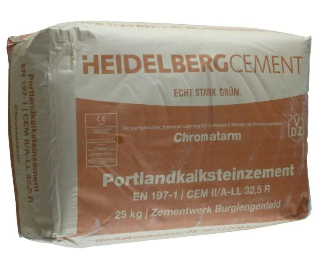 Heidelberger Portlandkalkstein Zement 32,5/A-LL, Portlandkompositzement, 1 Kilo