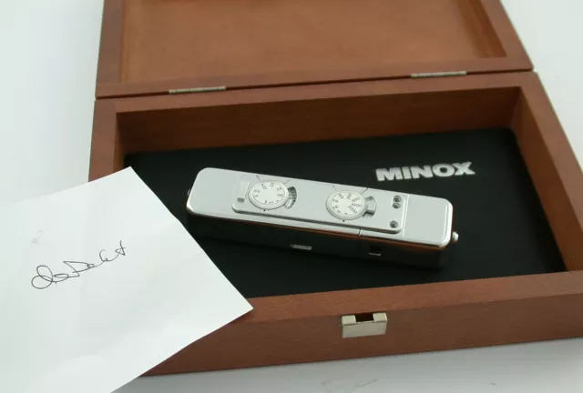 MINOX CLX No. 176 special edition brass polished 8x11 neu new DEFEKT DEFECTIVE