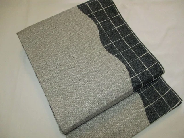 Kimono Nagoya Obi Matsuba Tailored Lattice Complete Casual Pure Silk