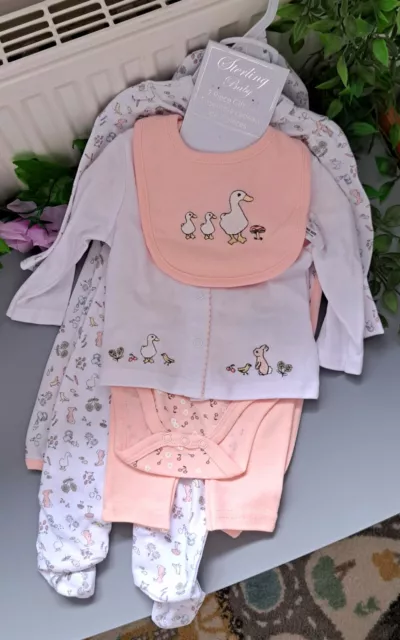 Baby Girl 3-6 Months BNWT Sterling Baby Supersoft 7 Piece Set