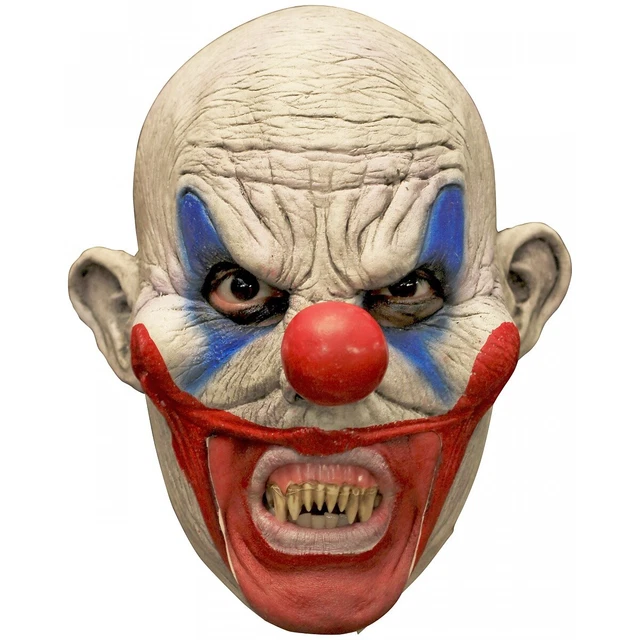 Evil Clown Mask Adult Scary Halloween Costume Fancy Dress