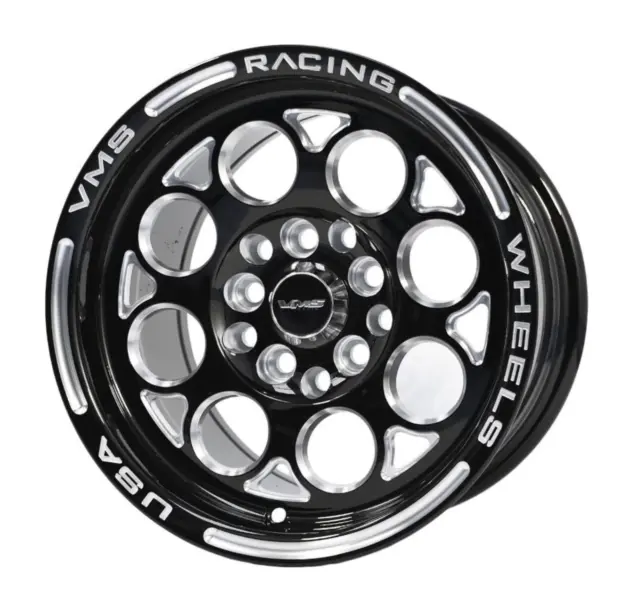 VMS Racing Black Modulo Milling Wheel Rim 15x8 5x114.3 | 5x4.5” | 5.3" BS | +20