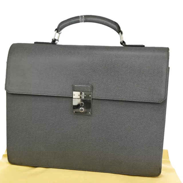 LOUIS VUITTON NEO Robusto 1 Business Hand Bag Taiga Leather Gray M32660  30SG669 $283.10 - PicClick