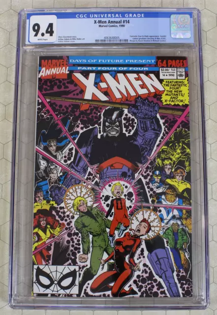 X-MEN annual #14 CGC 9.4 (1990) GAMBIT cameo! (Marvel Comics)