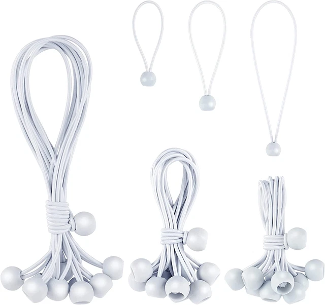 Assorted Bungee Balls - 30 PCS Heavy Duty Tarp Tie Cords
