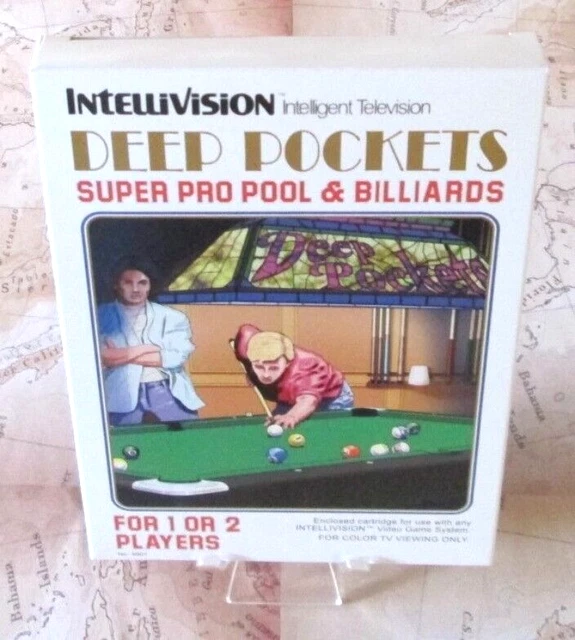 INTELLIVISION DEEP POCKETS Rare!! Plus 8 Ball Billiards Miniature Pool