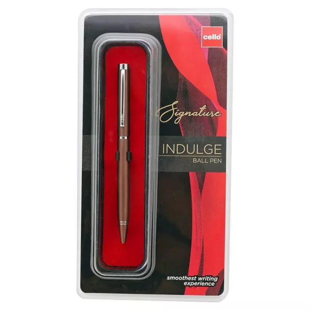 Cello Signature Indulge Blauer Kugelschreiber, Premium-Stift,...