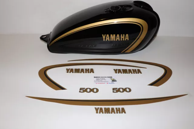 Sr 500 Yamaha Emblemes Compatible Pour Reservoir Et Caches Et Dosseret