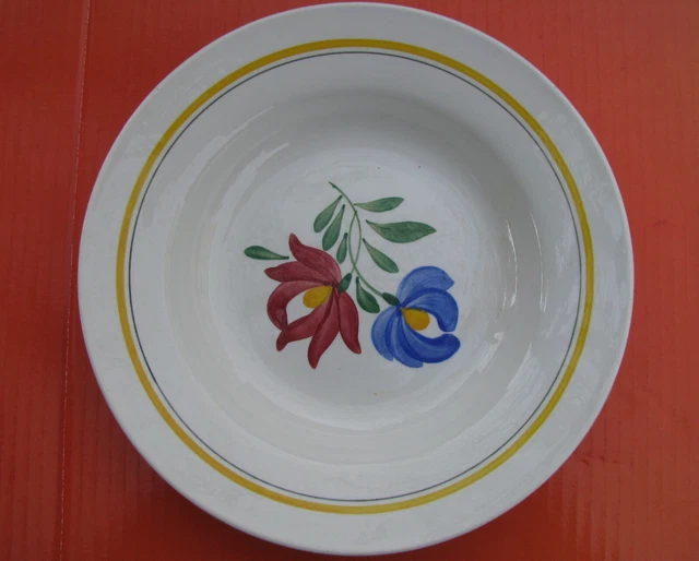 6 anciennes assiettes creuses Digoin Dunkerque et  KG Lunéville Rustique