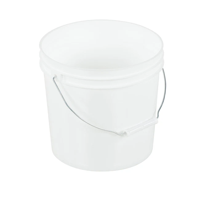 Vestil 3.5 Gallon Open Head Pail Cap 0 lb Volume 0 yd&sup3; Color White