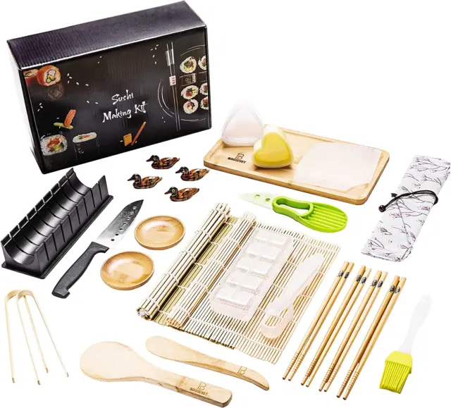 - Kit Professionale Sushi Maker Completo NOVITÀ 2023, 28 Pezzi Compreso Di GUIDA
