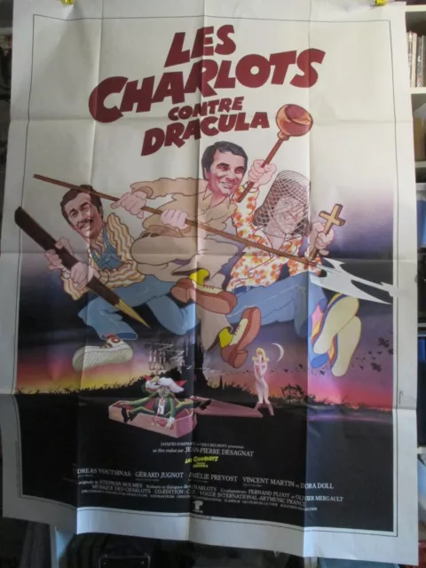 Affiche -  LES CHARLOTS contre DRACULA  -   format : 120x160cm