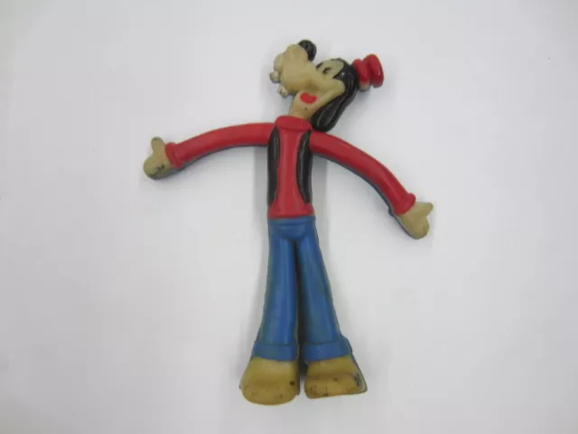 Vintage 1950's/1960's Marx Toys GOOFY 6" Bendy Figure bend ems rubber toy disney