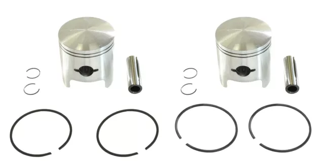 2 SPI Standard Bore Piston Kits for Arctic Cat Cheetah 500 Cougar 1986-1990 70mm