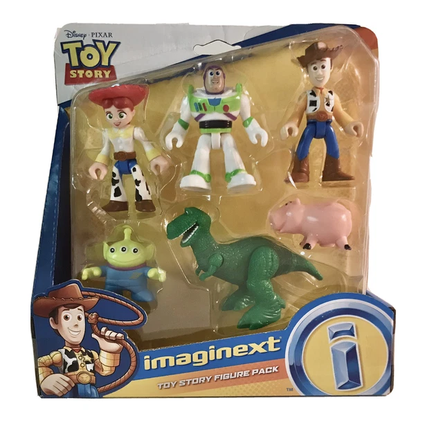 FISHER PRICE TOY Story Imaginext Woody, Jessie, Buzz, Hamm, Rex