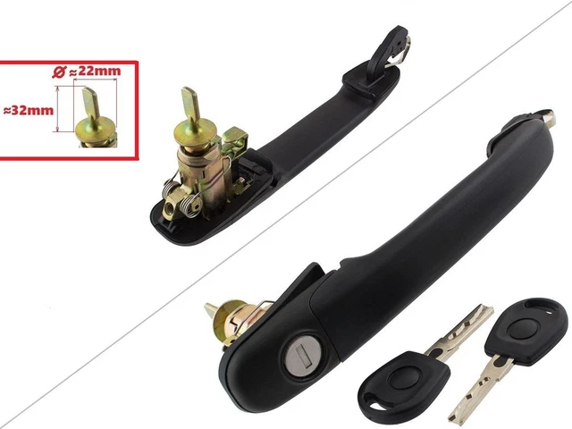 MANIGLIA ESTERNA NERA PORTIERA DESTRA PER AUTOBIANCHI A112 ABARTH - FIST 222208 - Foto 2