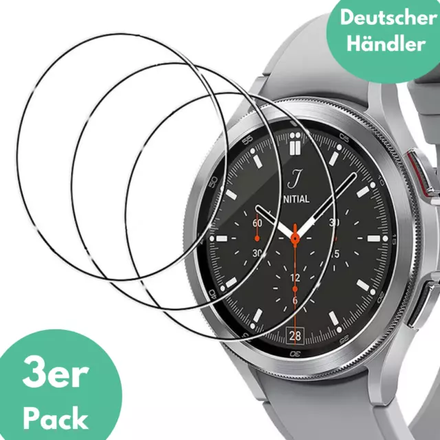 3X Hartglas für Samsung Galaxy Watch 4 40mm Schutzglas Panzerfolie Display 9H ✅