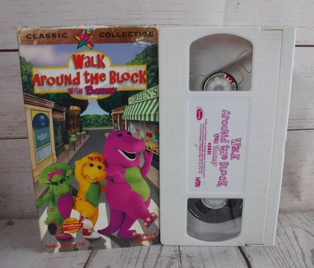VHS BARNEY'S WALK AROUND THE BLOCK W/BARNEY Classic Collection Never ...