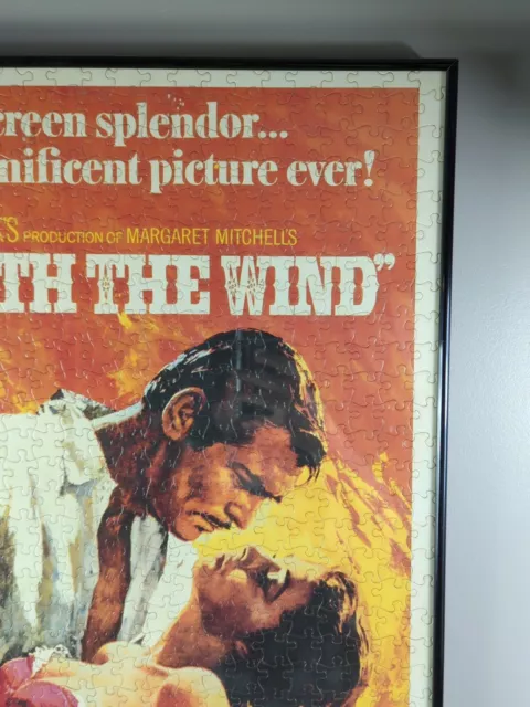 Gone With The Wind, Framed Poster Puzzle, Glass Metal, 36 x 23, Must HAVE! 3