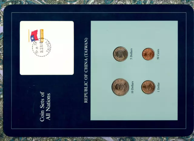 Coin Sets of All Nations China (Taiwan) UNC 1981-1986  10 Yuan 1983