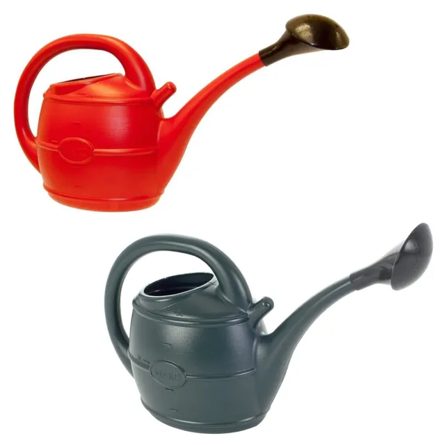 Ward 5L Watering Can Smooth Flow Ergonomic Handle with Rose Head - Green or Red