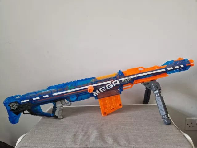 NERF MEGA CENTURION (Rare) Sonic Ice Blue Sniper Rifle N-Strike Blaster Gun  $51.04 - PicClick