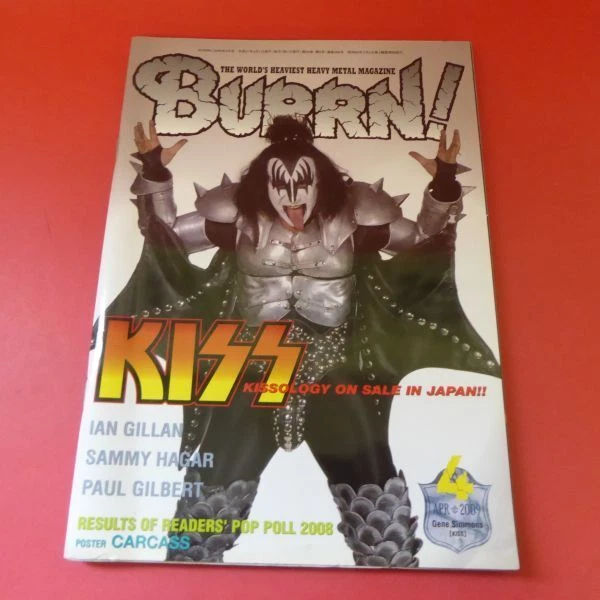 Burrn Burn 2009 April Issue With Poster Kiss/Carcass