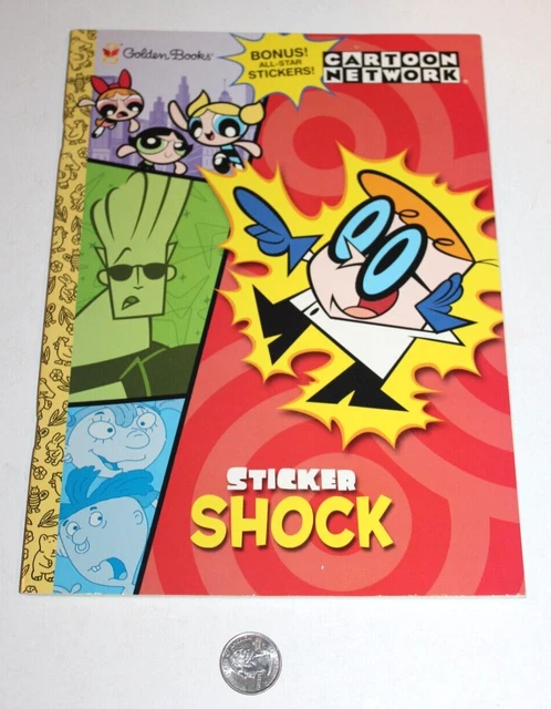 UNUSED 2001 CARTOON Network Coloring Book Sticker Shock Powerpuff Girls