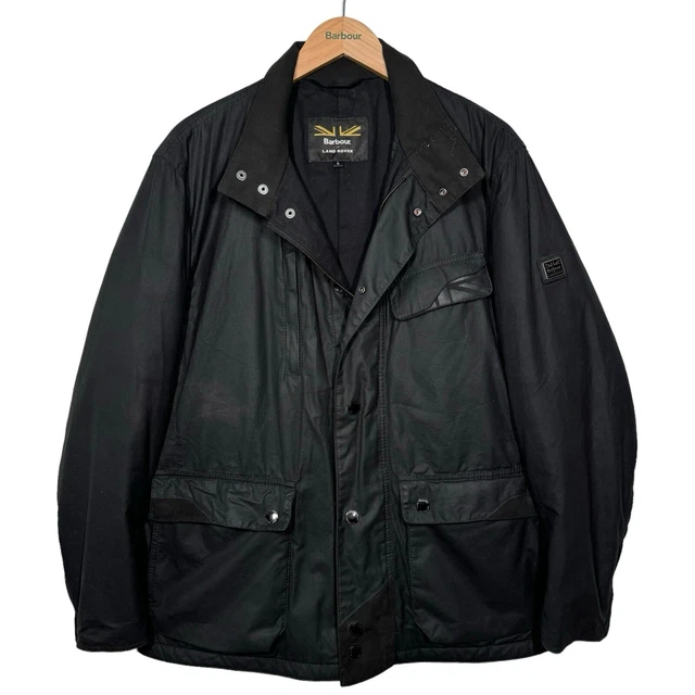 BARBOUR LAND ROVER Defender DALKEITH Runal Navy Wax Military Jacket Men s XL 199.99 PicClick