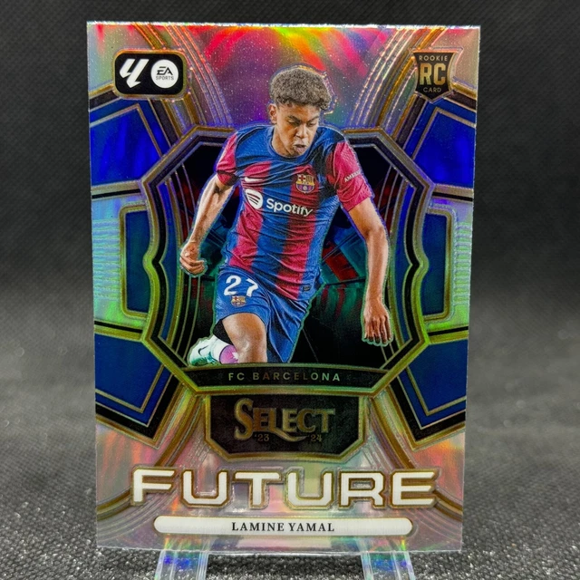Carte à Collectionner Lamine Yamal - Panini Select FIFA 2023-24 - Camouflage Hiver #27/99 - Notée PSA 9