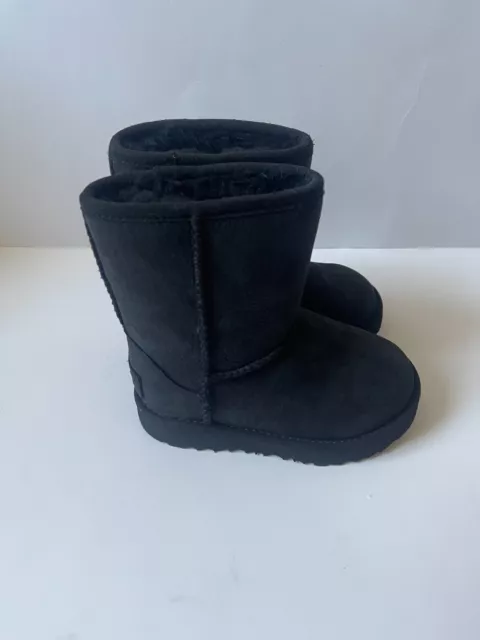 NEW Ugg Classic Short II Weather Proof Boot ~ Black ~ Toddler Size 8 3