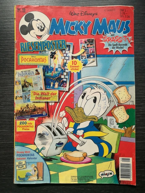 Walt Disneys Micky Maus Heft Nr. 48 Vom 23.11.1995 Comic Comicheft Ehapa