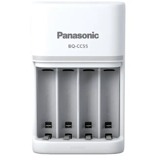 Chargeur de bloc de batterie NiMH non Panasonic Smart & Quick BQ-CC55
