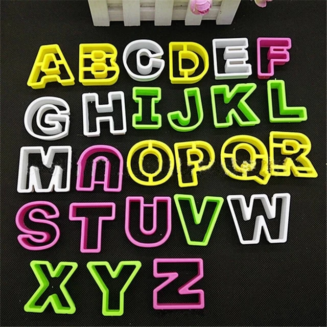72 PCS Alphabet Number Letter Stamp DIY Mold Biscuit Cookie Cake Stamp
