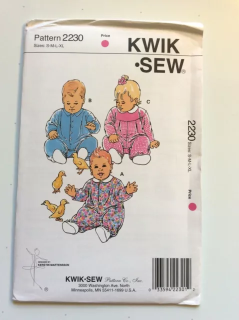 KWIK-SEW 2230  NEW AND UNOPENED....see details            Sizes: S-M-L-XL