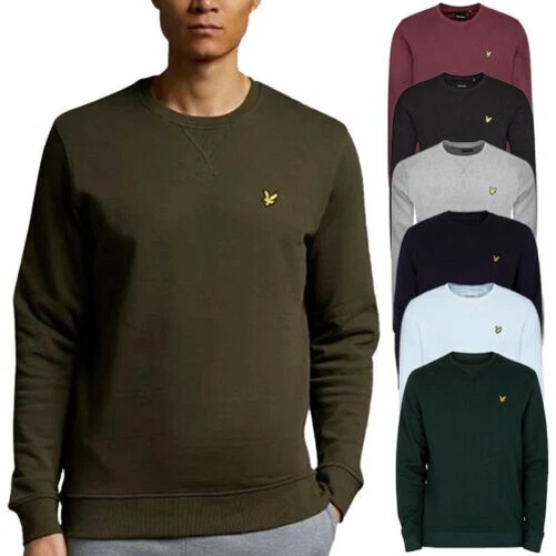 Lyle & Scott Uomo Maglioncini Girocollo Maglia Inverno Sudare Pullover Felpe