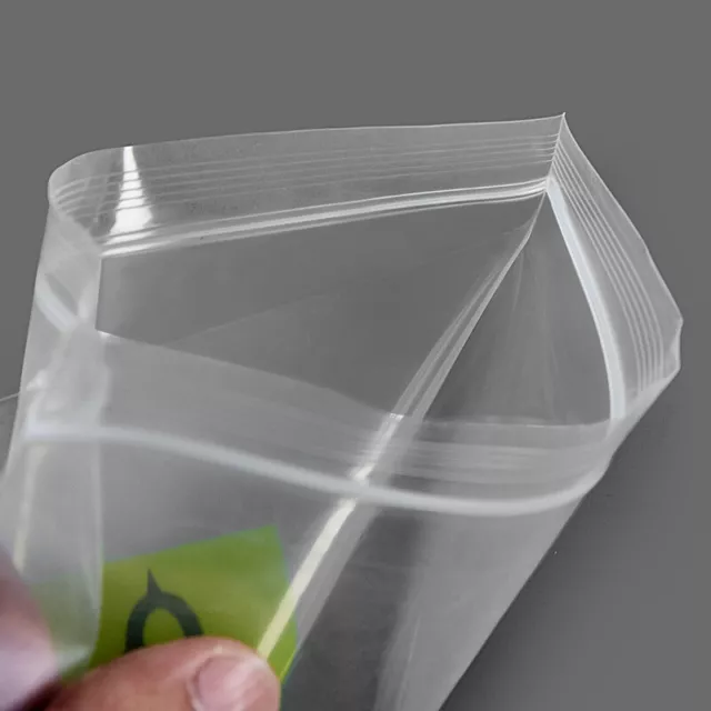 BULK BUY - 100x 3000x Zip Lock Plastic Bag Reclosable Zipper AU HQ 120μm (Thick) 3