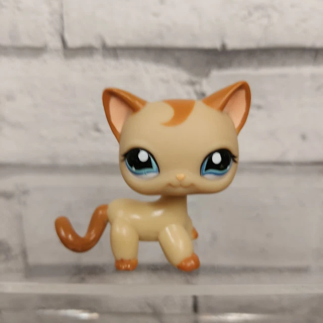 LITTLEST PET SHOP 1024 Shorthair Caramel Cat 2 Figure Kitten LPS Hasbro 2008 29.99 PicClick UK