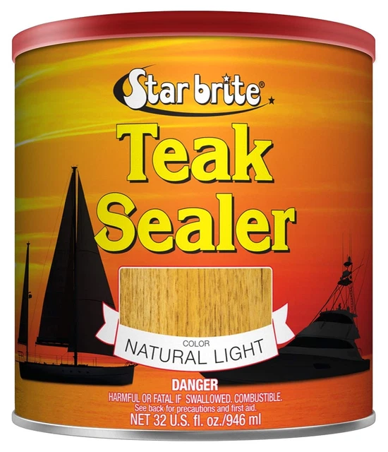 Teak Sealer - No Drip, No Splash Formula - One-Coat, Durable Protection for All