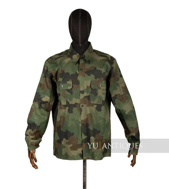 Yugoslavia Serbia Army M93 Oak Leaf Pattern Soldier Shirt 90s Balkan Civil Wars
