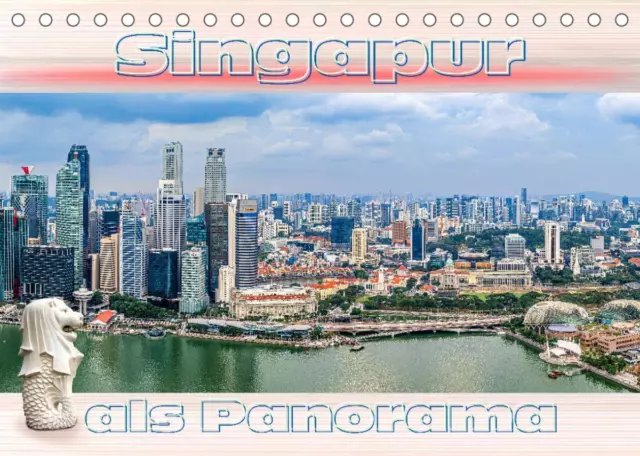 Dieter Gödecke ~ Singapur als Panorama (Tischkalender 2023 DIN ... 9783675037434