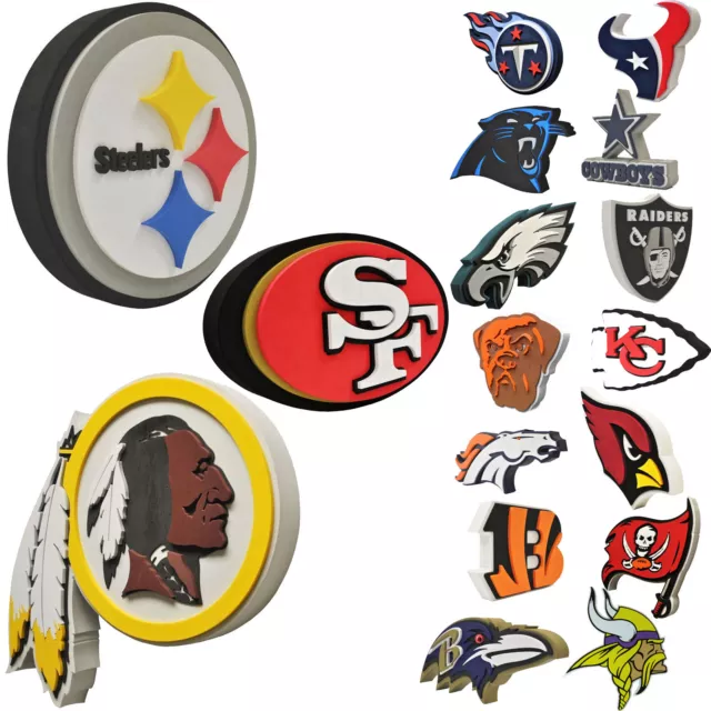 Brand New NFL 3D Fan Foam Logo Holding / Wall Sign Made in USA