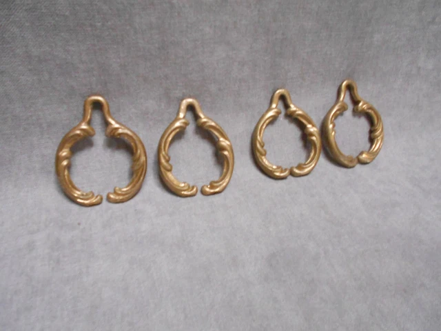 4 Vintage french bronze  Plaques Ornaments