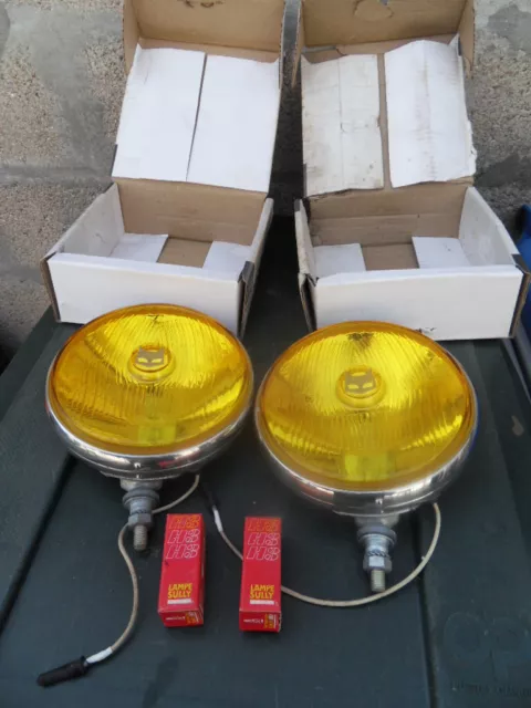 2 PHARE antibrouillard fog light car MARCHAL 889 rally Alpine GORDINI et autres