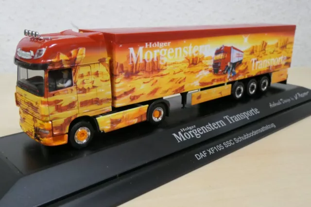 Herpa 1:87- DAF XF 105 Schubboden-SZ "Morgenstern Transporte" - PC-Modell 121071