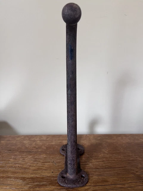 Vintage Iron Coat Tack Harness Barn Hook 12” Large Cast Iron 3