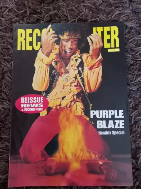 Record Hunter Magazine  - June 1992.  - Jimi Hendrix Special. Ex Condition.