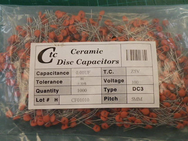 Ceramic High Voltage Porcelain Capacitor 103M/2KV 10NF 2000V P7.5MM Blue