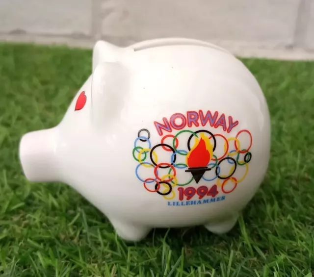 Norway 1994 Olympic Money Bank Pig Rare