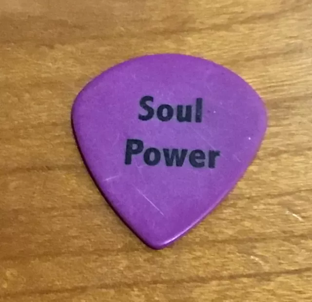 Audioslave 2005 Out of Exile Tour Tom Morello Soul Power Guitar Pick Purple